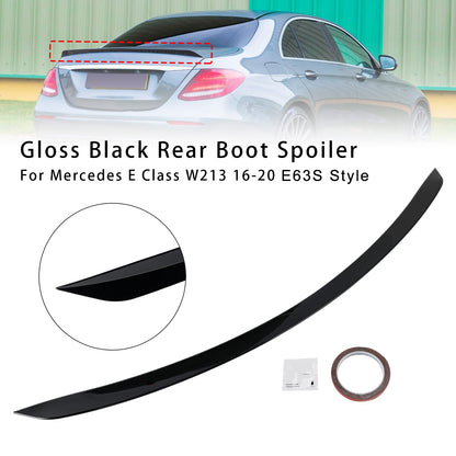 Spoiler posteriore nero lucido Mercedes Classe E W213 E63S Style 2016-2020