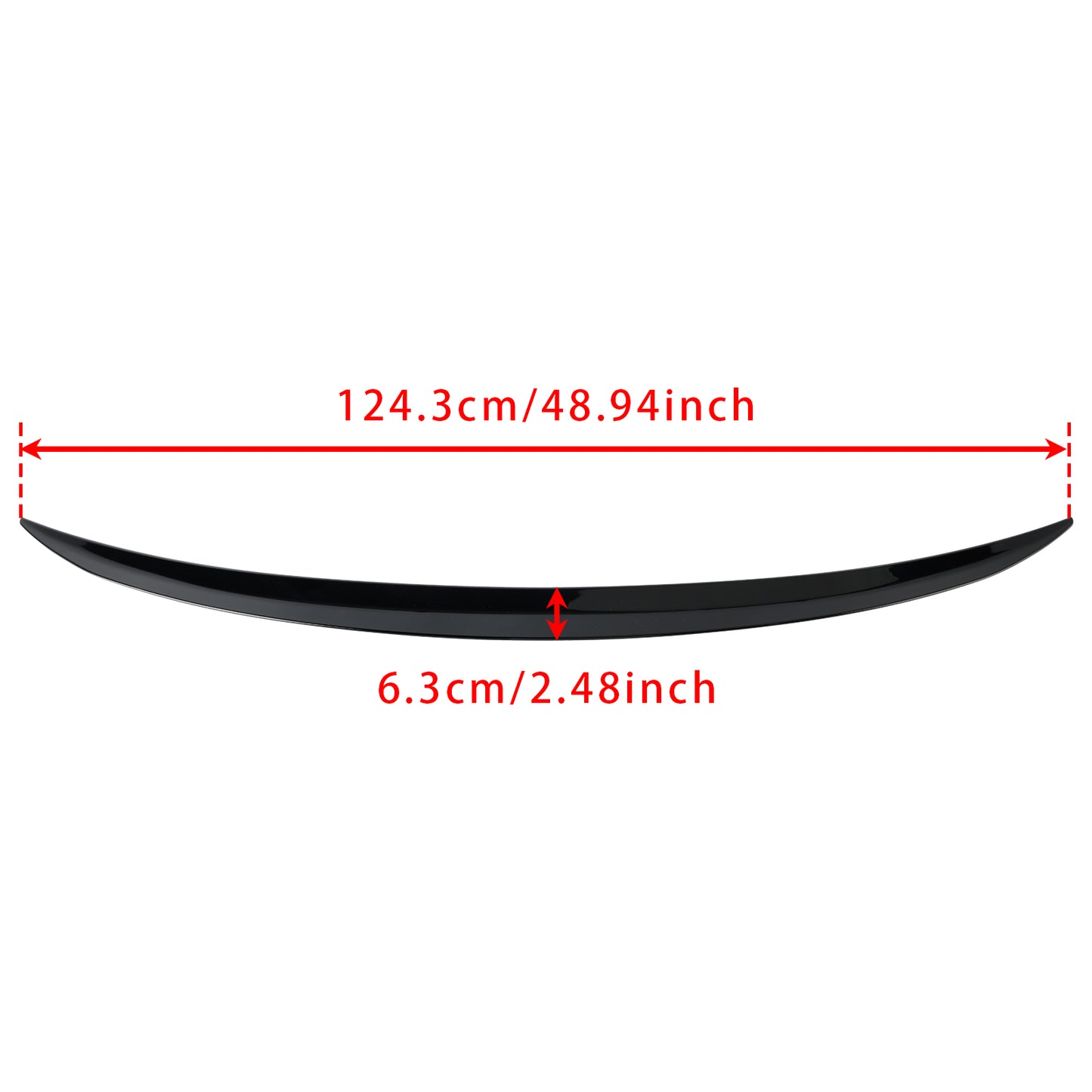 Spoiler posteriore nero lucido per Mercedes GLE Class Coupé C167 GLE63 Style 2019+