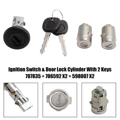 Hummer H2 2003-2007 Interruttore di accensione e cilindro della serratura della porta con 2 chiavi 707835 706592 598007