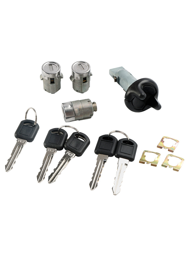 1998-1999 Chevry Tahoe Suburban GMC Suburban Yukon Cilindro interruttore di accensione e 3 serrature per porte con 2 chiavi