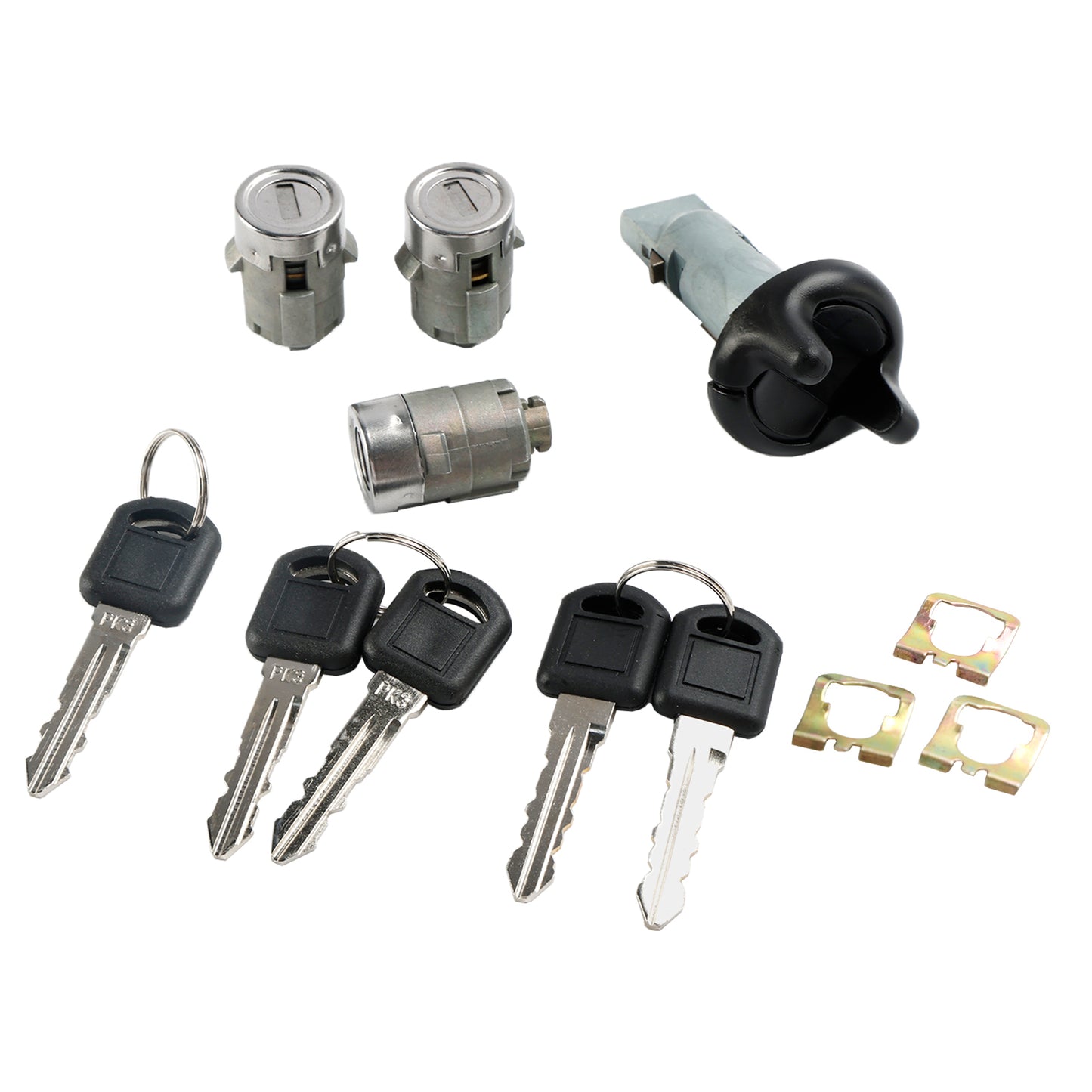 1998-1999 Chevry Tahoe Suburban GMC Suburban Yukon Cilindro interruttore di accensione e 3 serrature per porte con 2 chiavi