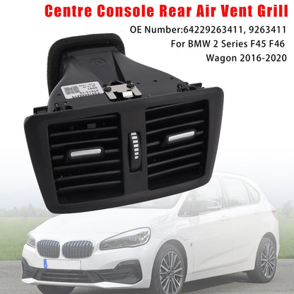 Griglia di ventilazione posteriore della console centrale BMW Serie 2 F45 F46 Wagon 2016-2020 9263411
