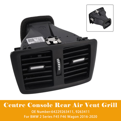 Griglia di ventilazione posteriore della console centrale BMW Serie 2 F45 F46 Wagon 2016-2020 9263411
