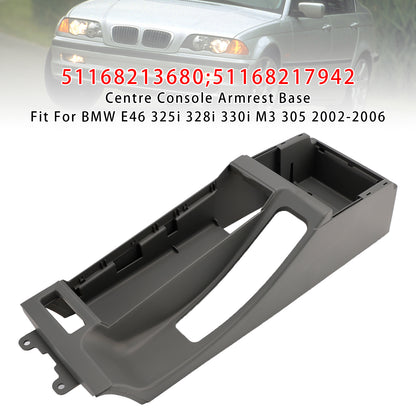 Base per bracciolo della console centrale grigia BMW E46 325i 328i 2002-2006 51168213680