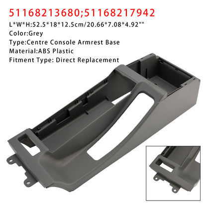 Base per bracciolo della console centrale grigia BMW E46 325i 328i 2002-2006 51168213680