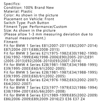 Pulsante interruttore di avviamento e arresto motore, adesivo in cristallo per BMW E Chassis E90/92/93/64/46 generico