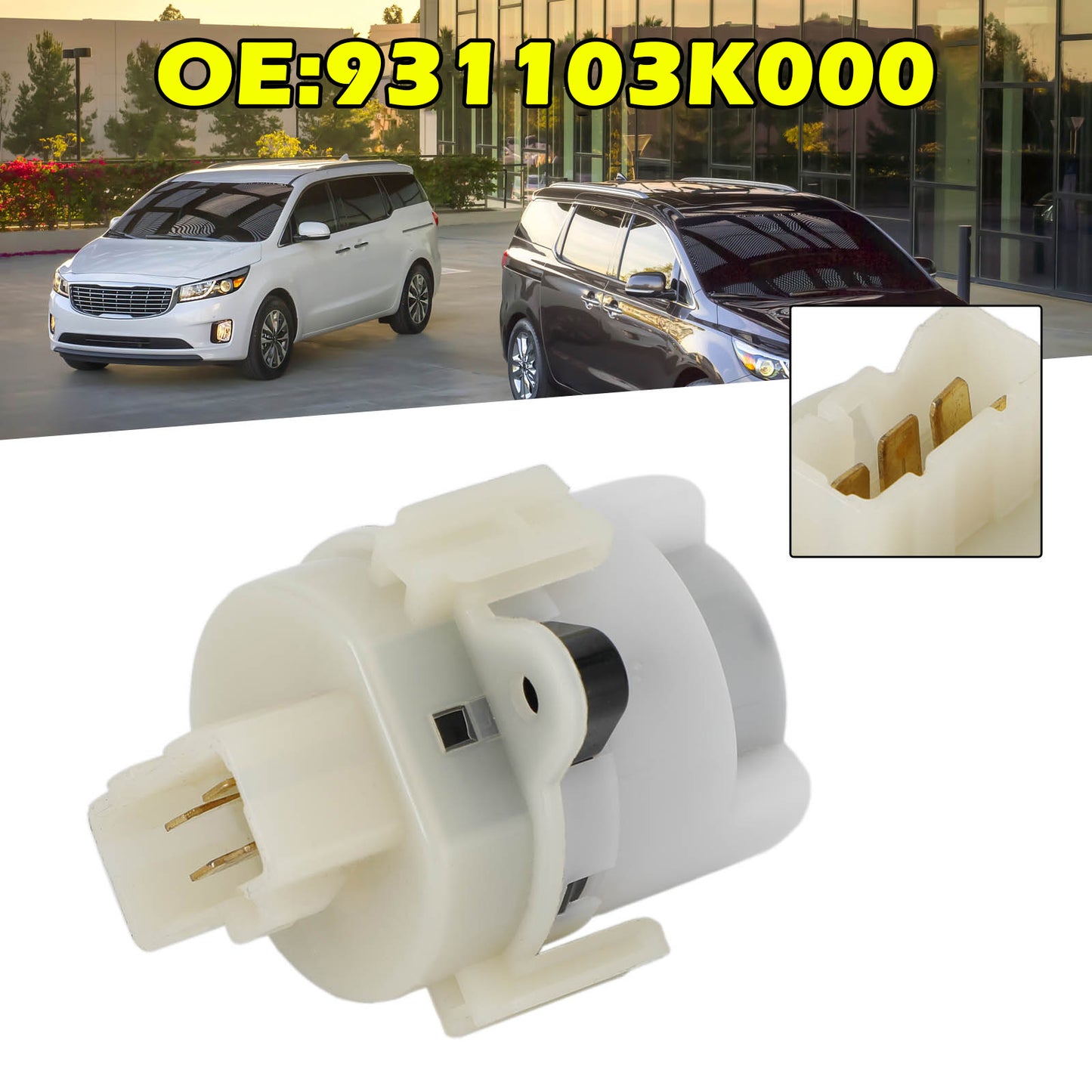 2002-2011 Hyundai Getz Interruttore di contatto del cilindro del blocco dell'accensione del piantone dello sterzo 931103K000