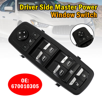 2014-2018 Maserati Ghibli Diesel SS Q4 Interruttore alzacristallo elettrico principale lato guida 670010305