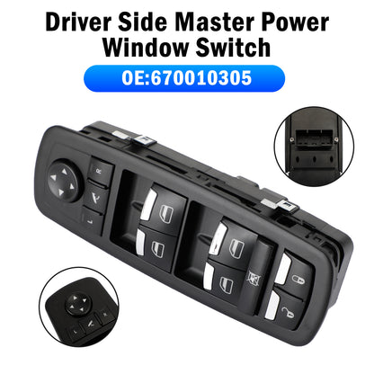 2014-2018 Maserati Ghibli Diesel SS Q4 Interruttore alzacristallo elettrico principale lato guida 670010305