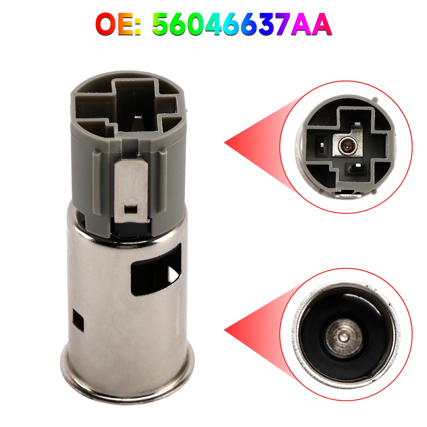 Presa accendisigari per presa accendisigari Chrysler Dodge Jeep Ram 2011-2024 56046637AA