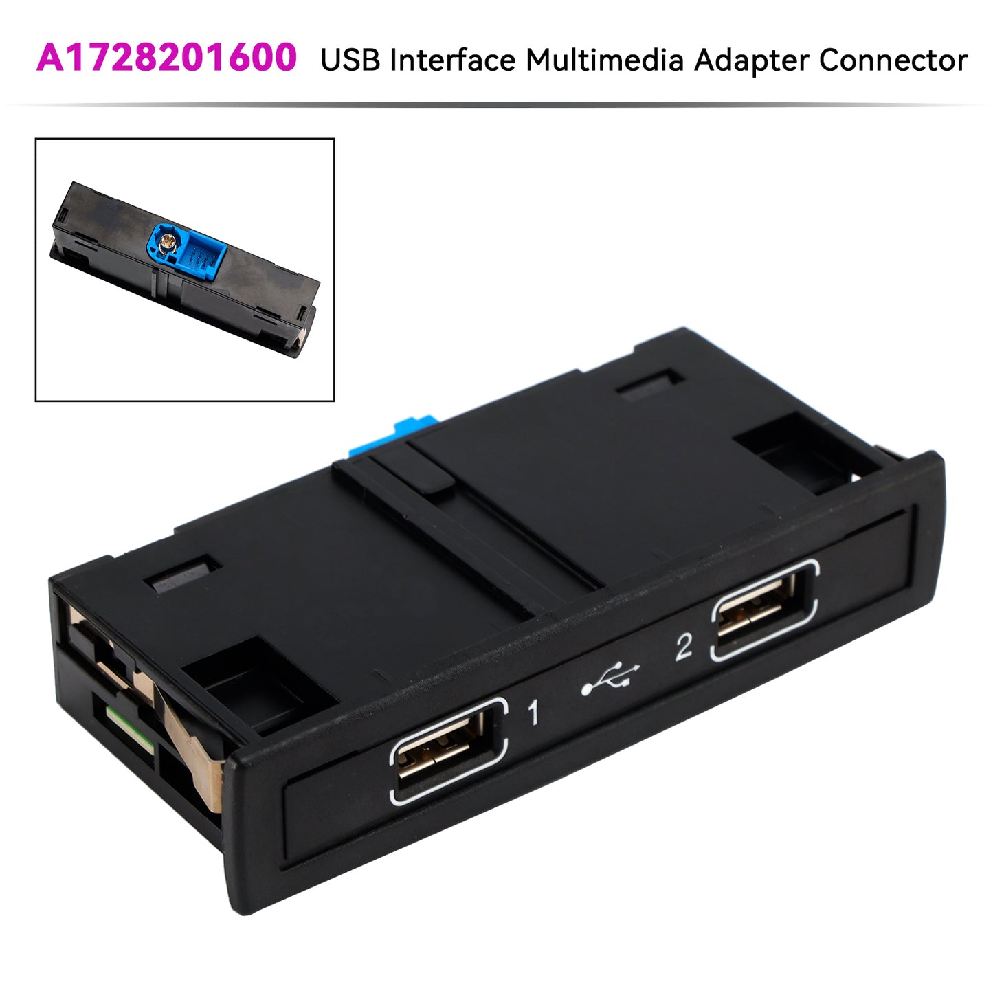 Connettore adattatore multimediale interfaccia USB Mercedes-Benz SLC (R172) 2016-2018 A1728201600