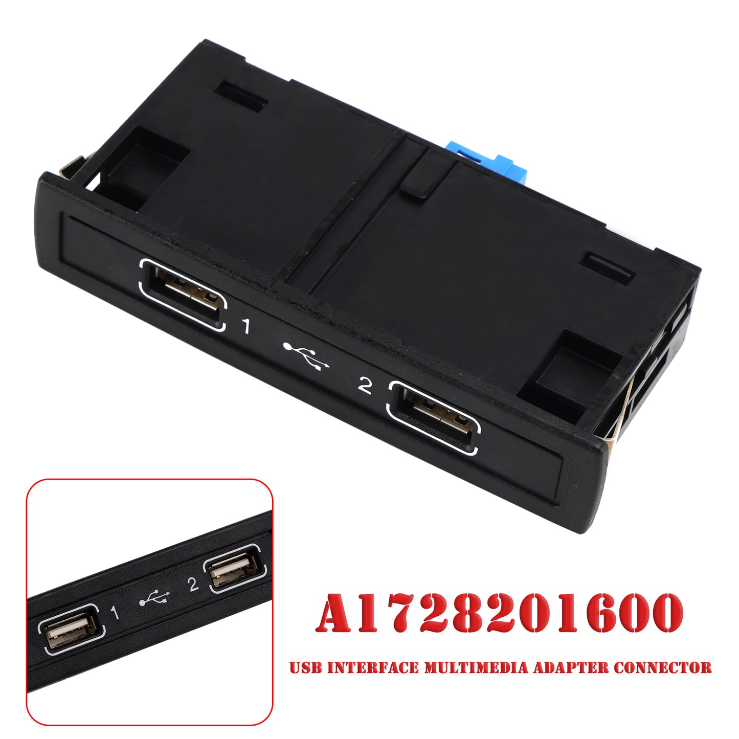 Connettore adattatore multimediale interfaccia USB Mercedes-Benz SLC (R172) 2016-2018 A1728201600