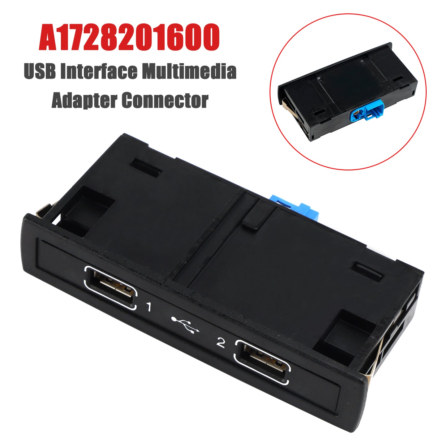 Connettore adattatore multimediale interfaccia USB Mercedes-Benz SLC (R172) 2016-2018 A1728201600