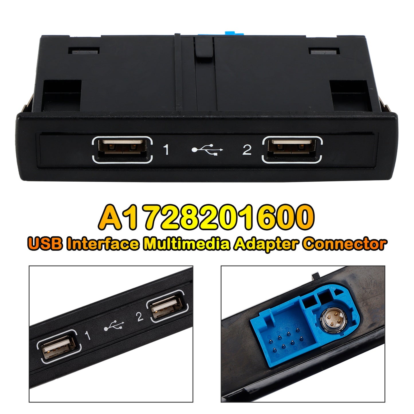 Connettore adattatore multimediale interfaccia USB Mercedes-Benz SLC (R172) 2016-2018 A1728201600