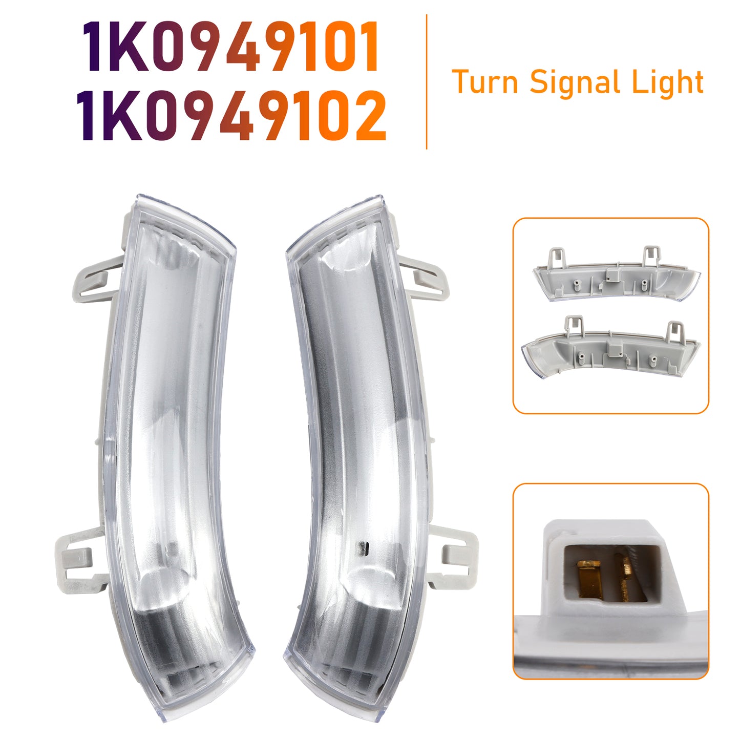 Nuovo indicatore di direzione nello specchietto destro e sinistro OEM per VW Jetta MK5 Passat Sharan  Skoda Superb Generico