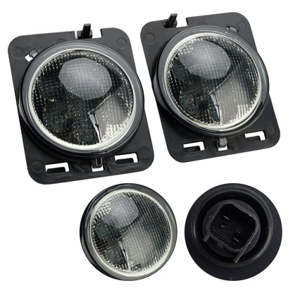 2x Parafango anteriore Parcheggio Indicatore laterale LED Indicatore di direzione per Wrangler JK 2007-15 Generico