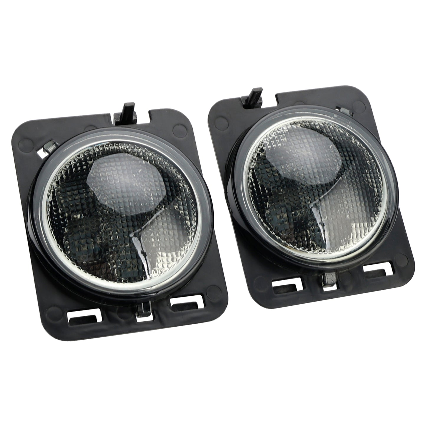 2x Parafango anteriore Parcheggio Indicatore laterale LED Indicatore di direzione per Wrangler JK 2007-15 Generico