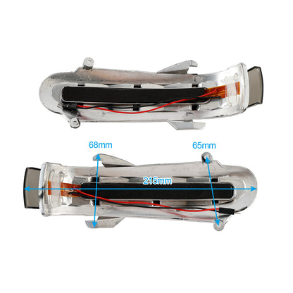 Coppia di indicatori di direzione a LED per specchietti laterali per Benz S W220 CL W215 1999-2003 Grigio