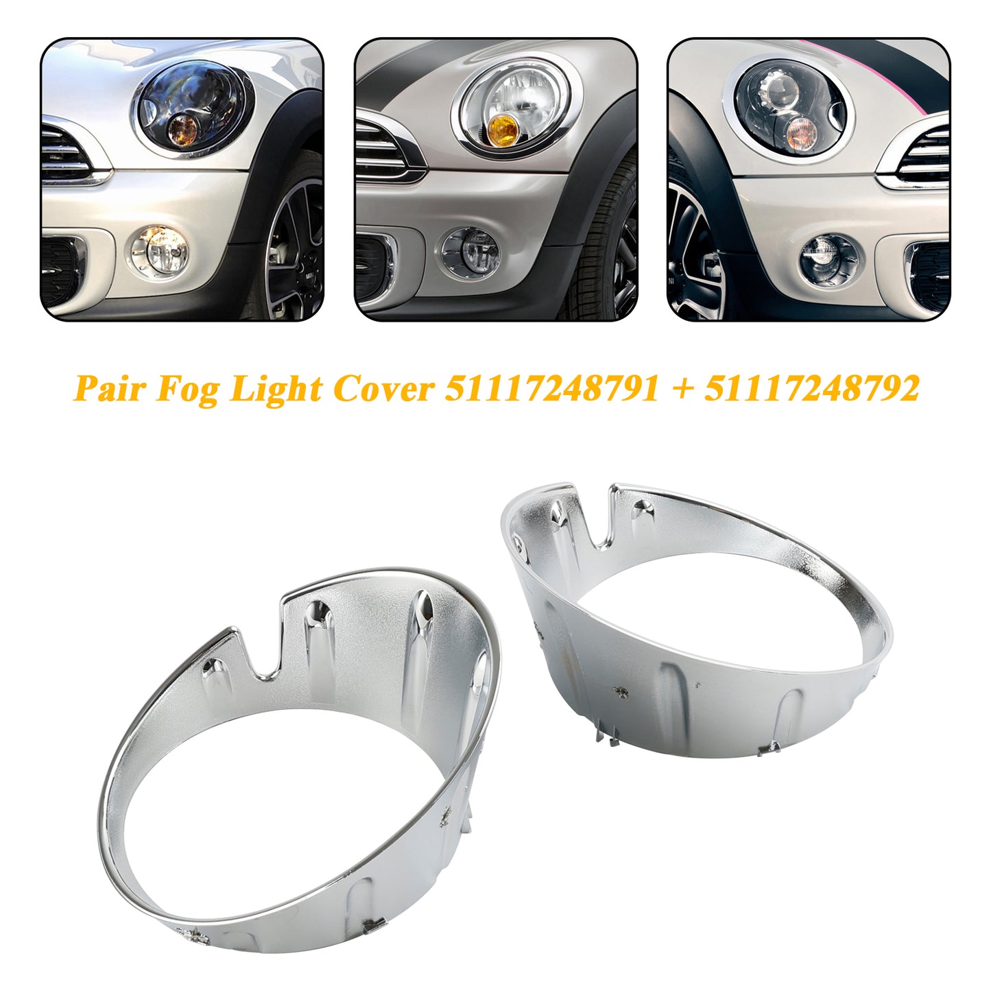 51117248791 Le migliori offerte per Copri lampada fendinebbia paraurti anteriore per Mini Cooper R55 R56 R57 R58 R59