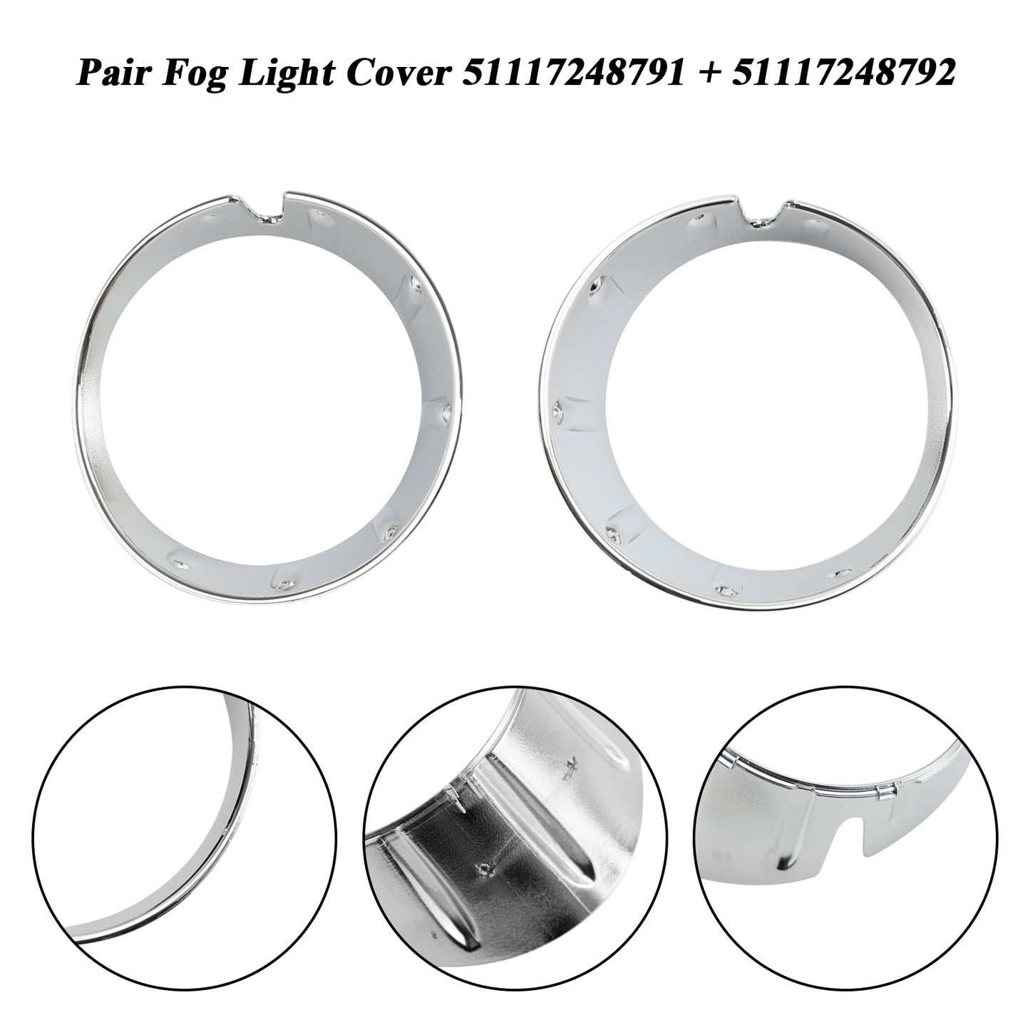 51117248791 Le migliori offerte per Copri lampada fendinebbia paraurti anteriore per Mini Cooper R55 R56 R57 R58 R59