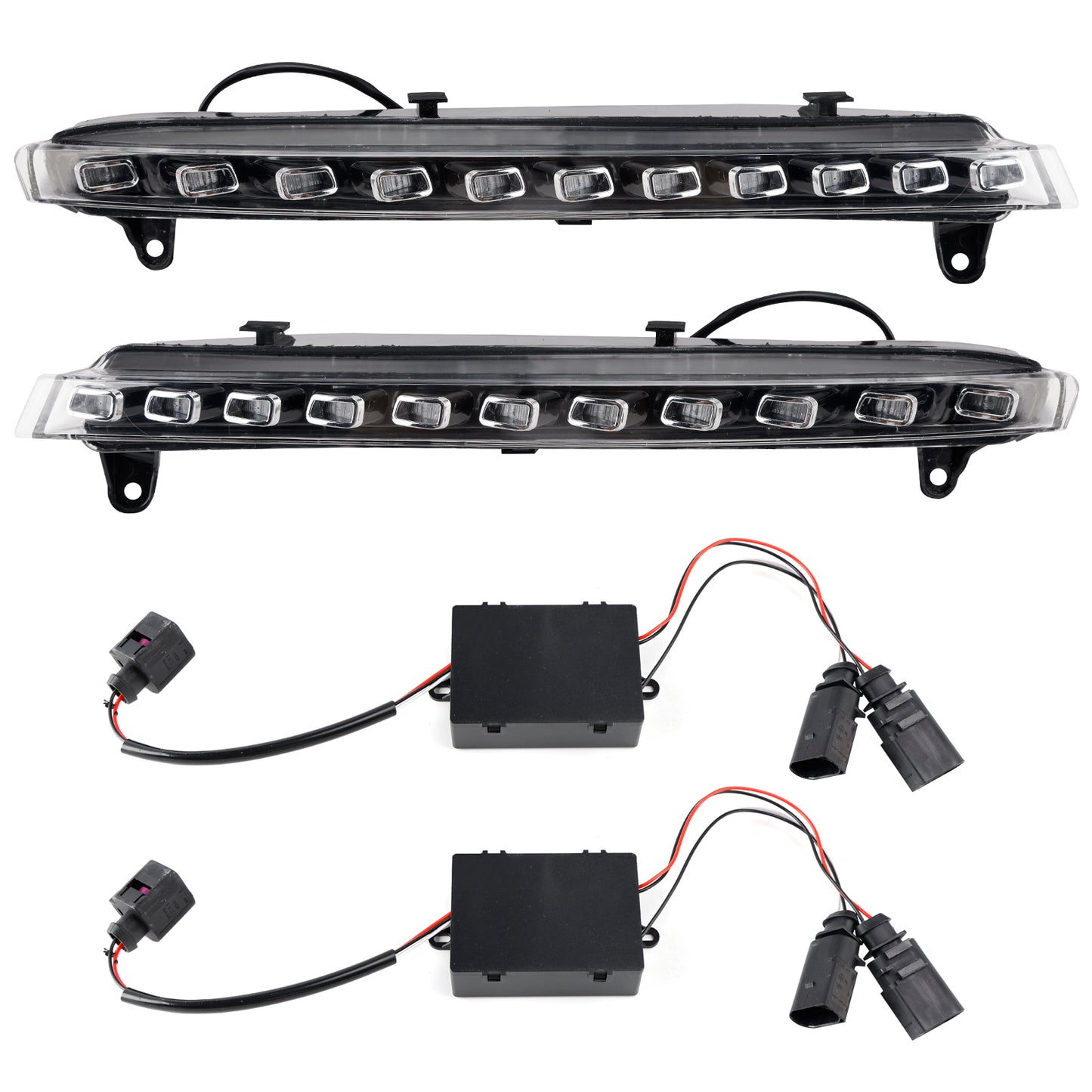 Coppia di luci diurne a LED Per Audi Q7 4L 2007-2009 4L0953041 4L0953042