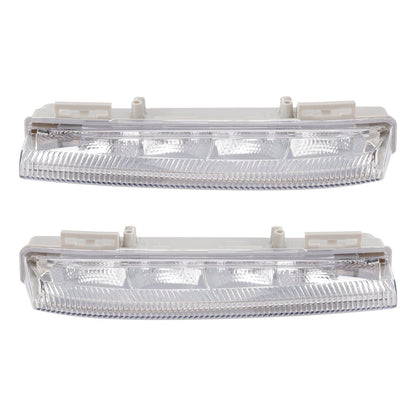 Coppia di fendinebbia diurni a LED per Mercedes Benz W204 S204 W212 2007-2014