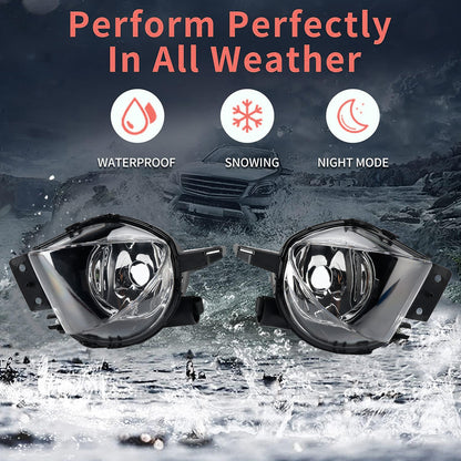 Coppia fendinebbia anteriori senza lampadine per BMW E90 serie 3 2006-2008 6948373