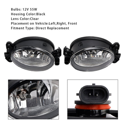 Coppia di fari fendinebbia anteriori con lampadine per Mercedes Benz W204 W211 W164 C219