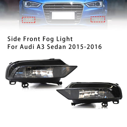 Coppia di fari fendinebbia anteriori con lampadine per Audi A3 Berlina 2015-2016 8V0941699B