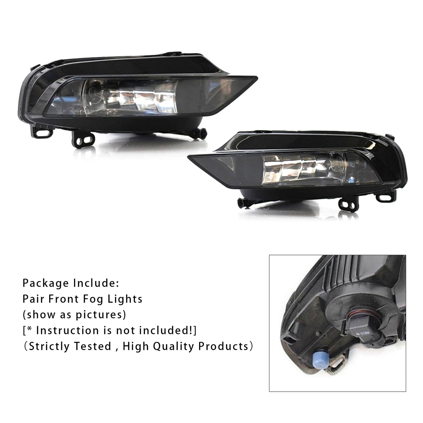Coppia di fari fendinebbia anteriori con lampadine per Audi A3 Berlina 2015-2016 8V0941699B