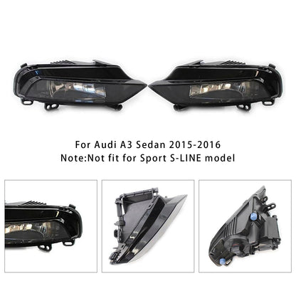 Coppia di fari fendinebbia anteriori con lampadine per Audi A3 Berlina 2015-2016 8V0941699B