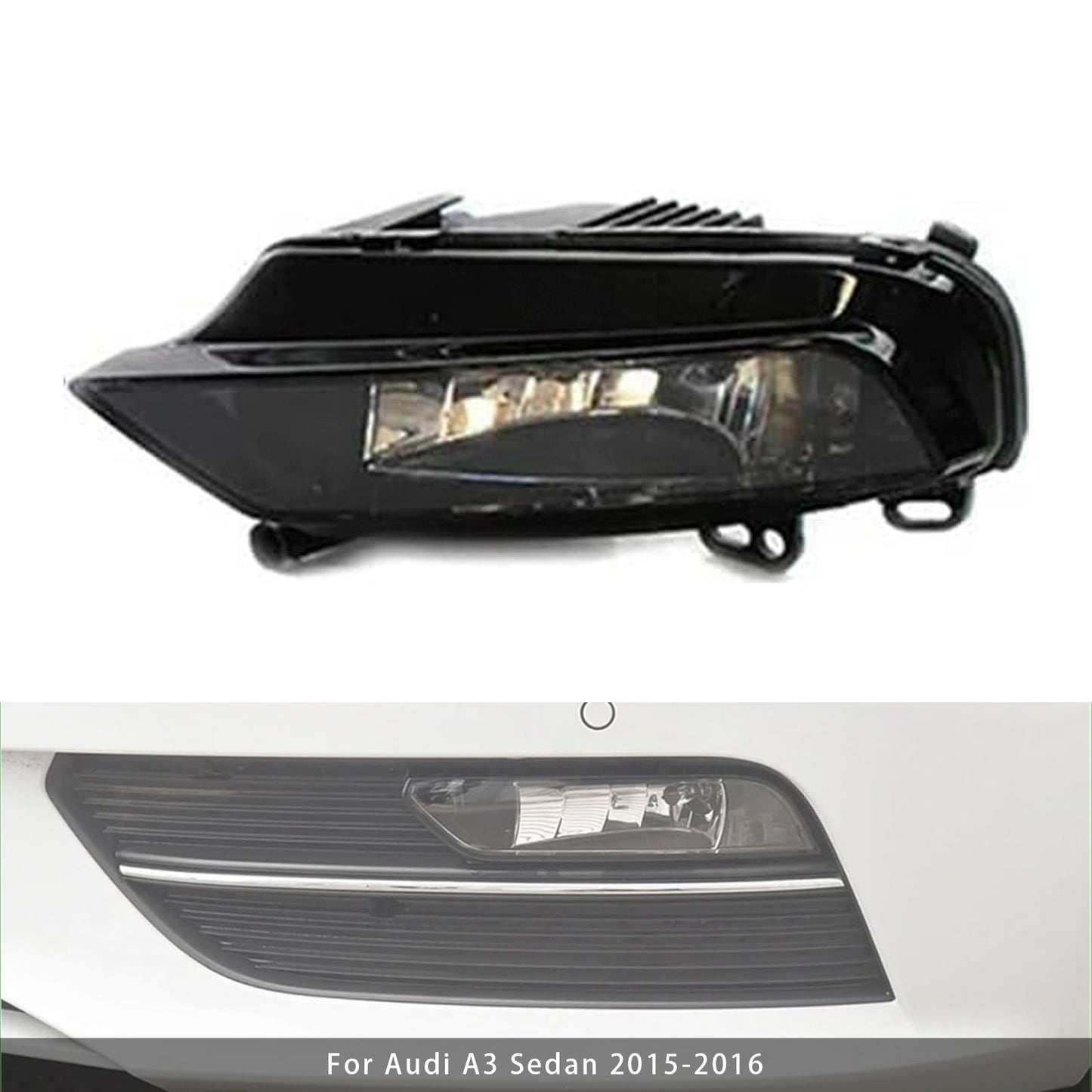 Audi A3 Berlina 2015-2016, 1 pezzo, fari fendinebbia anteriori sinistri con lampadine 8V0941699B