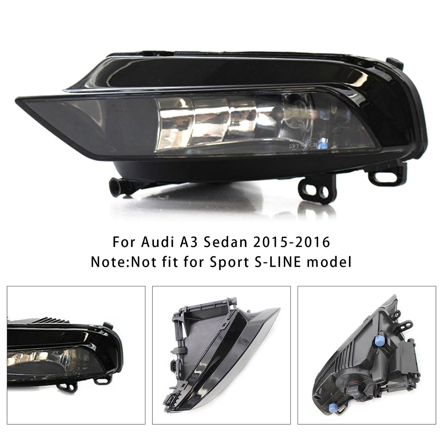 Audi A3 Berlina 2015-2016, 1 pezzo, fari fendinebbia anteriori sinistri con lampadine 8V0941699B