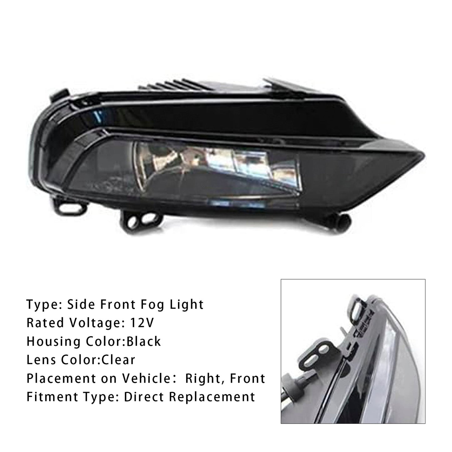 Audi A3 Berlina 2015-2016, 1 pezzo, fari fendinebbia anteriori destri con lampadine 8V0941700B