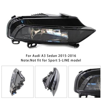 Audi A3 Berlina 2015-2016, 1 pezzo, fari fendinebbia anteriori destri con lampadine 8V0941700B