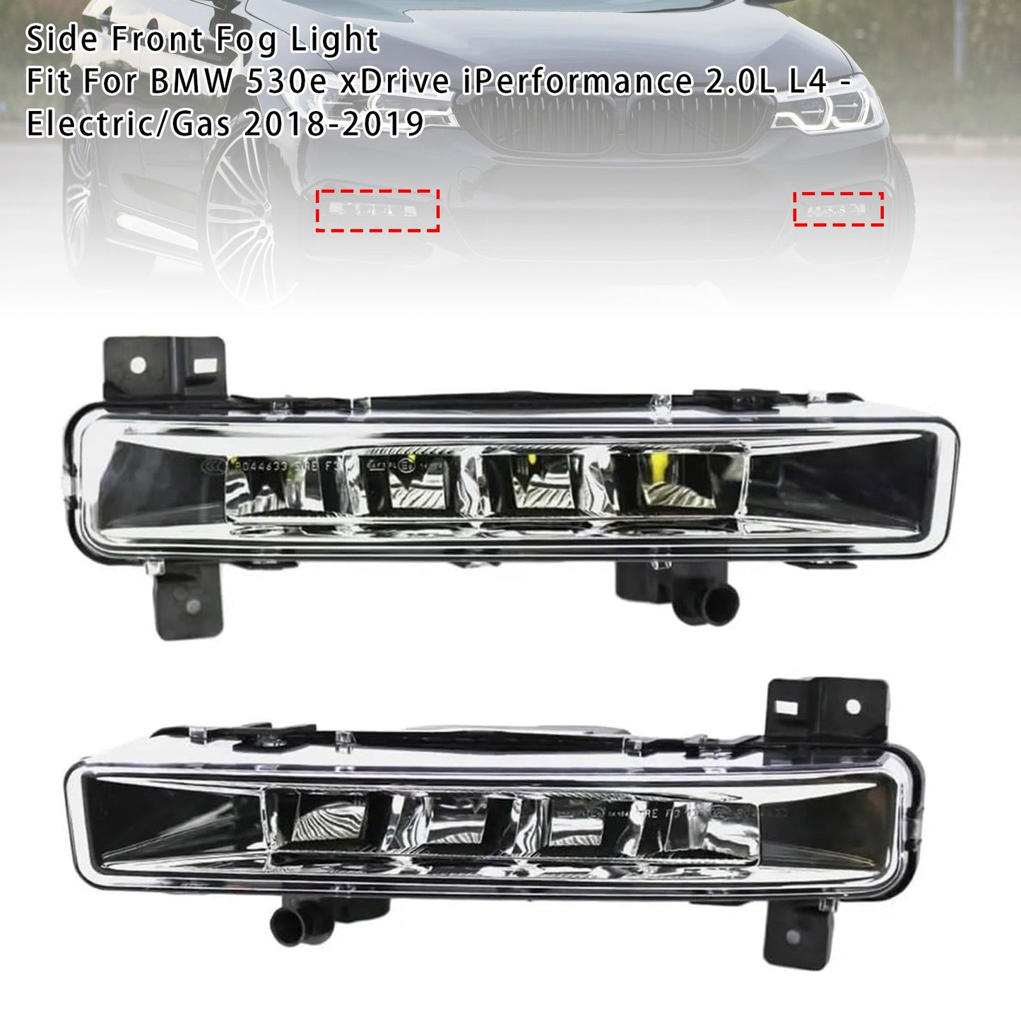 Coppia di fendinebbia anteriori senza lampadina per BMW X1 E84 2009-2015 63172993526