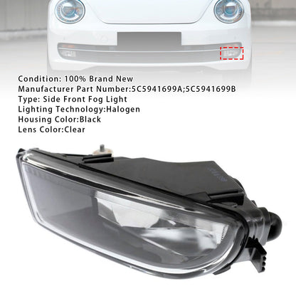 VW Maggiolino 2012-2016, 1 pezzo, paraurti anteriore sinistro, fendinebbia con lampadina 5C5941699A