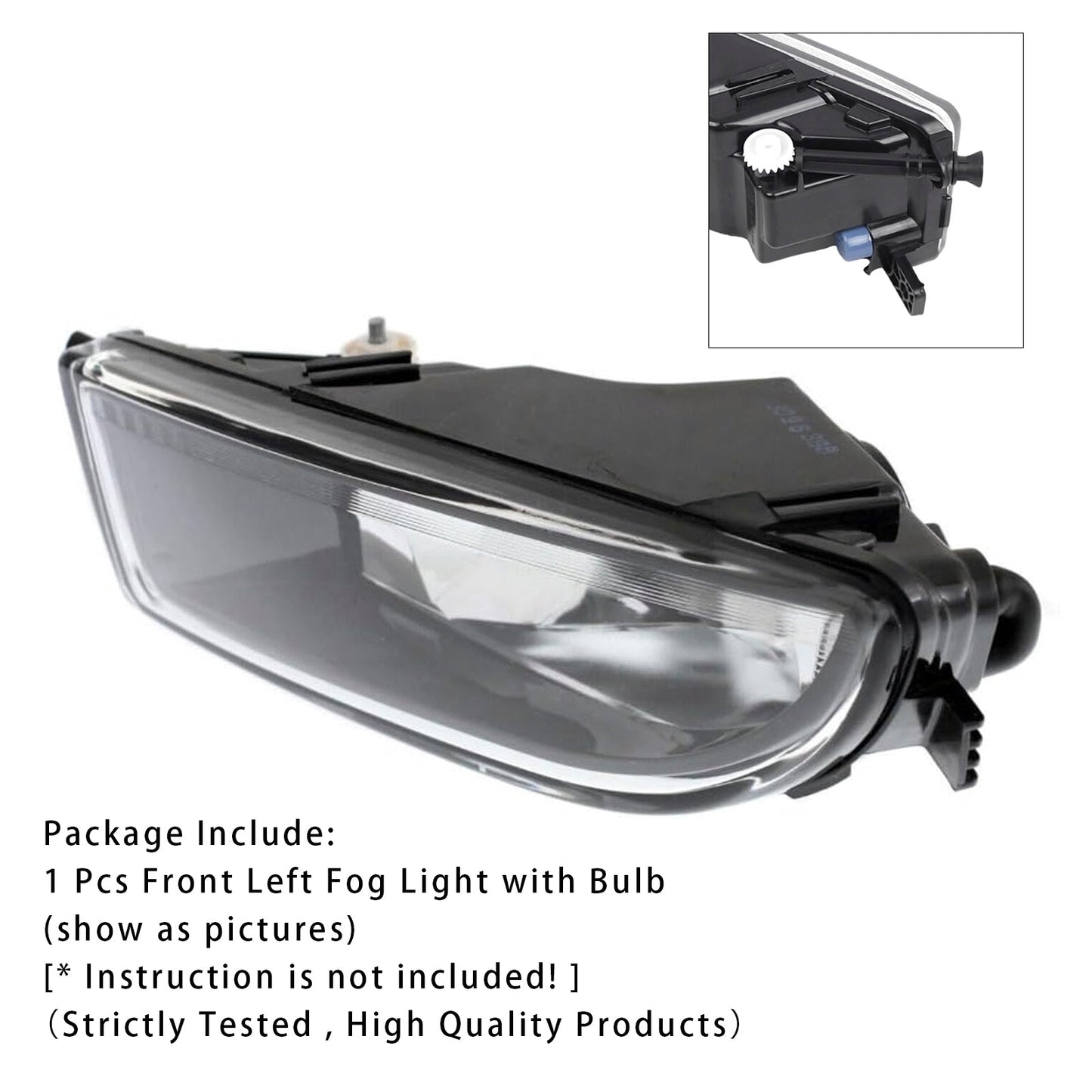 VW Maggiolino 2012-2016, 1 pezzo, paraurti anteriore sinistro, fendinebbia con lampadina 5C5941699A