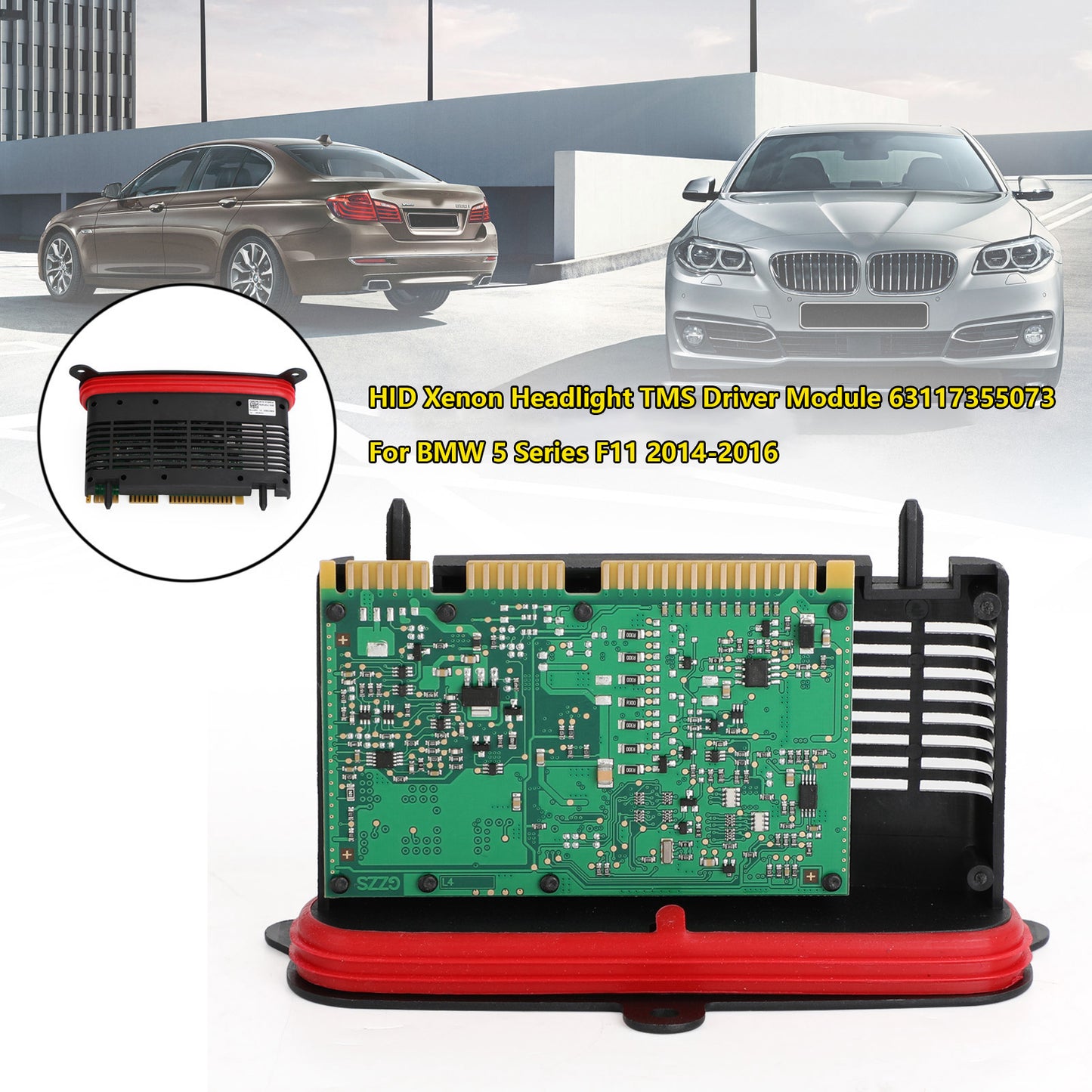 2014-2016 BMW Serie 5 F11 Modulo driver TMS faro xeno HID 63117355073