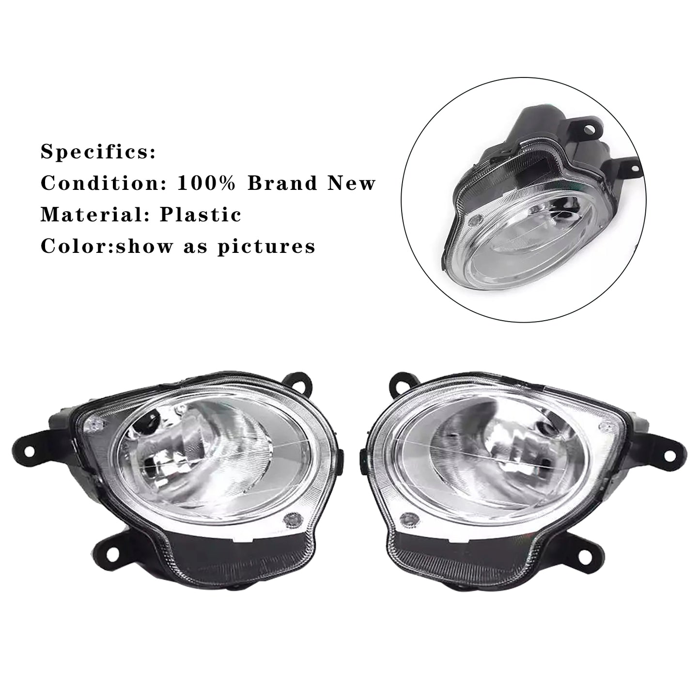 Faro anteriore abbagliante sinistro+destro Fiat 500 Hatchback 2008-2015