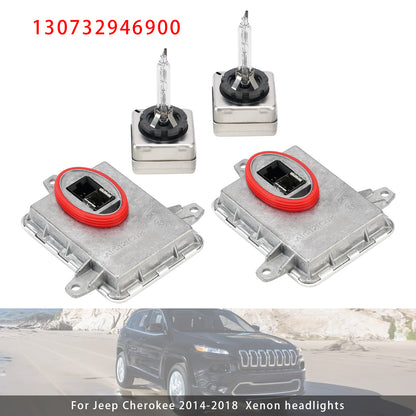 Kit di unità di controllo HID con ballast allo xeno + lampadine D3S per Jeep Cherokee 2014-2018