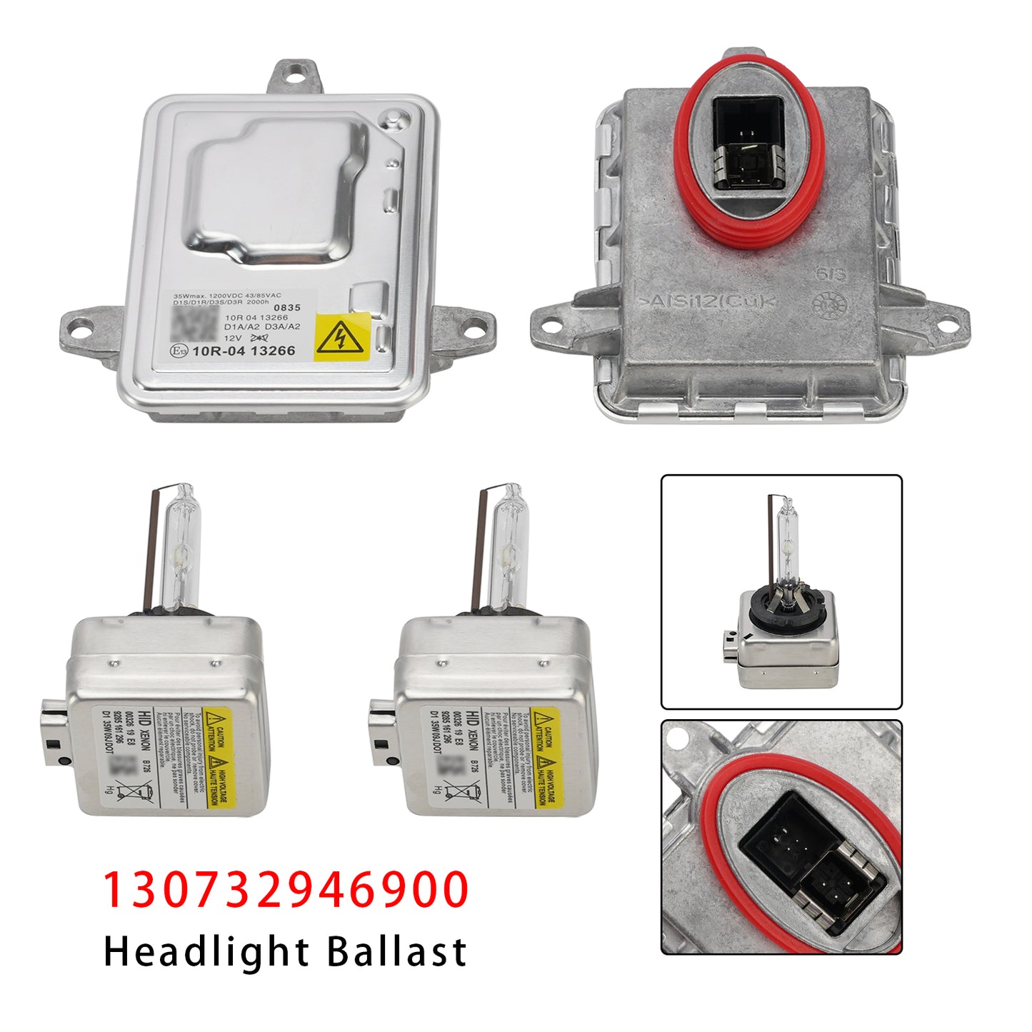 Kit di unità di controllo HID con ballast allo xeno + lampadine D3S per Jeep Cherokee 2014-2018