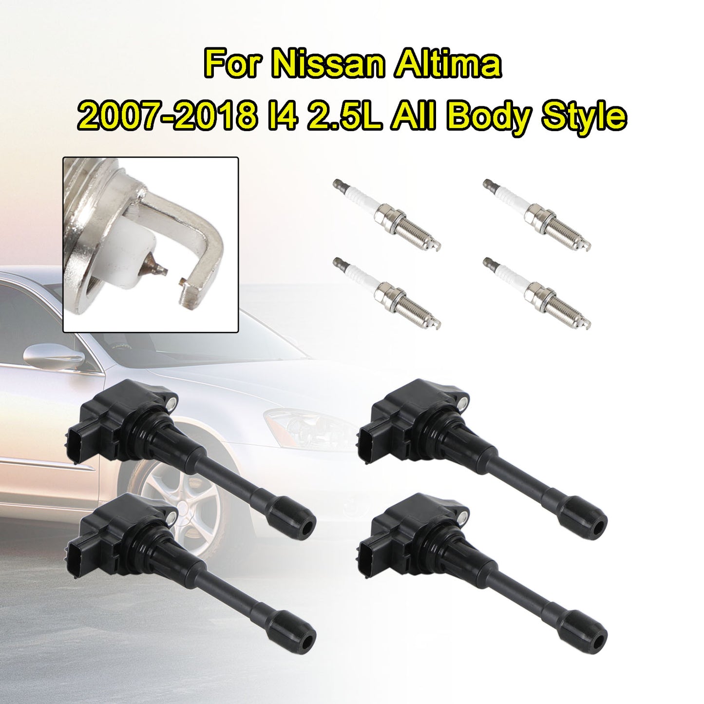 2007-2018 Nissan Altima l4 2.5L Bobine di accensione Confezione UF549 22448ED000 4 PZ