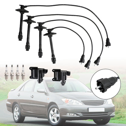 UF180 UF181 UF182 UF294 Kit bobina di accensione + filo + candela per Toyota Camry RAV4 L4