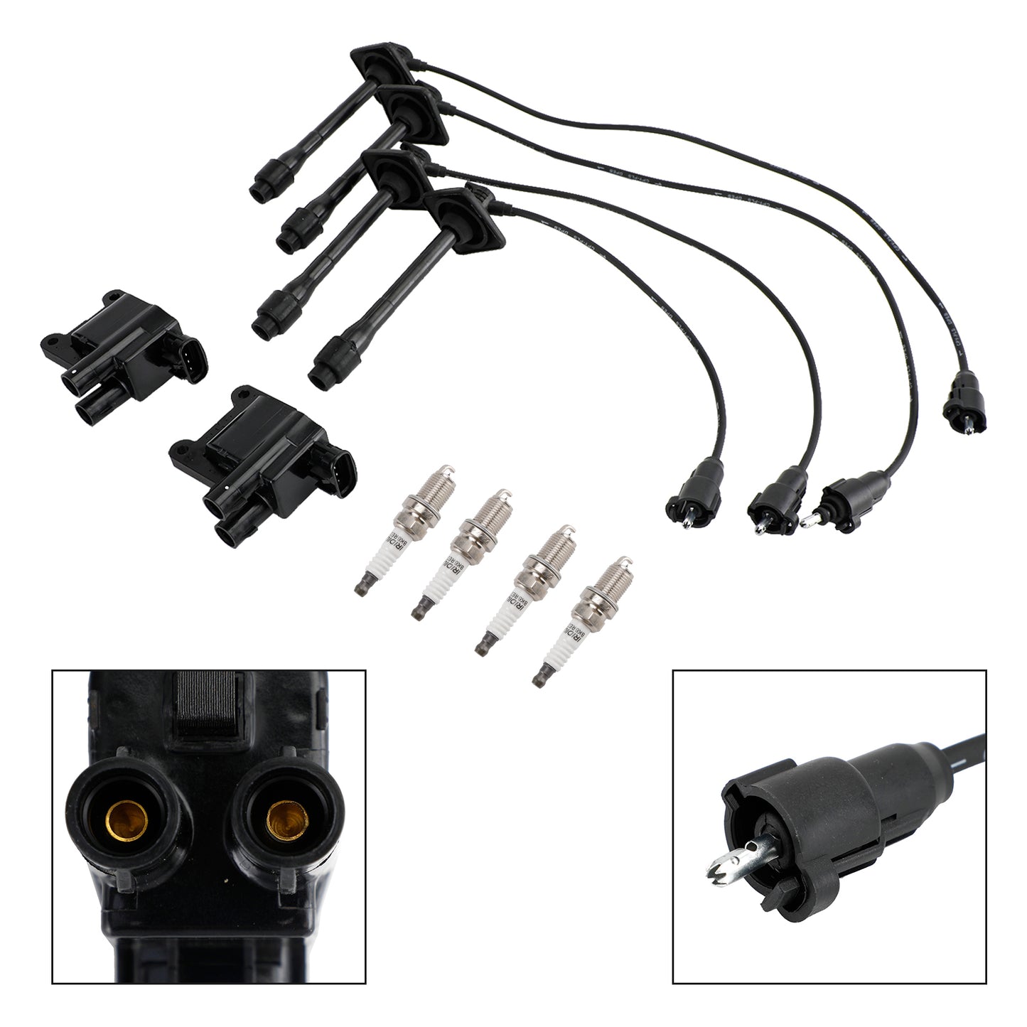UF180 UF181 UF182 UF294 Kit bobina di accensione + filo + candela per Toyota Camry RAV4 L4