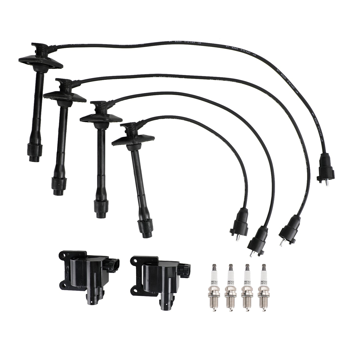 UF180 UF181 UF182 UF294 Kit bobina di accensione + filo + candela per Toyota Camry RAV4 L4