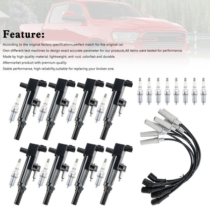 2008 2009 Jeep Grand Cherokee V8 4.7L 8X Bobina di accensione + Candela + Cavo UF601