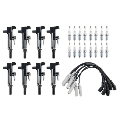 2008-2009 Chrysler Aspen Dodge Durango Jeep Commander (XK) V8 4.7L 8X Bobina di accensione + Candela + Cavo UF601