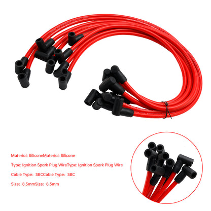 Set di cavi per candele di accensione elettronica da 8,5 mm per Chevy SBC BBC 350 383 454