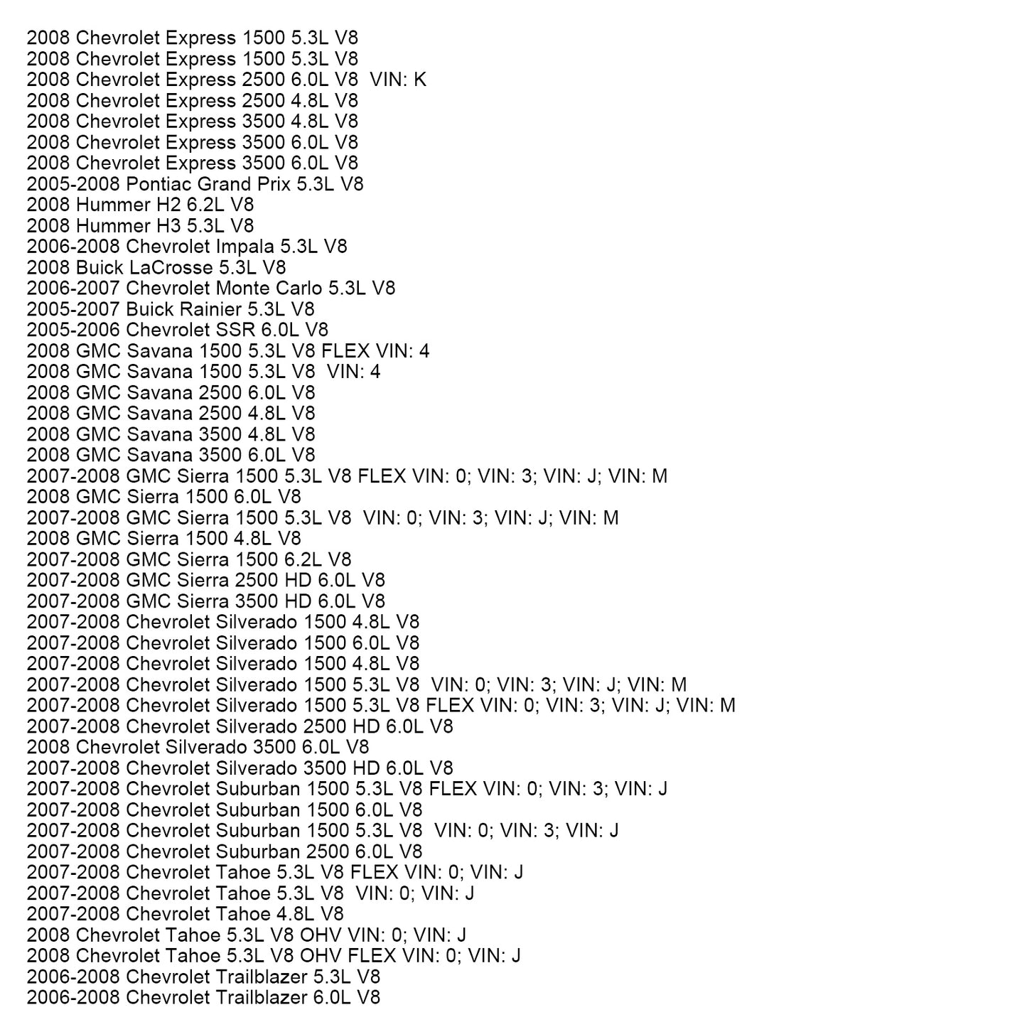 Candele Chevrolet Corvette 6.2L V8 2008 + fili 10,5 mm Set 19299585 8 pezzi